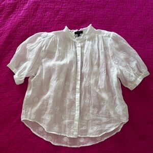 Rag & Bone Jordan Embroidered Top